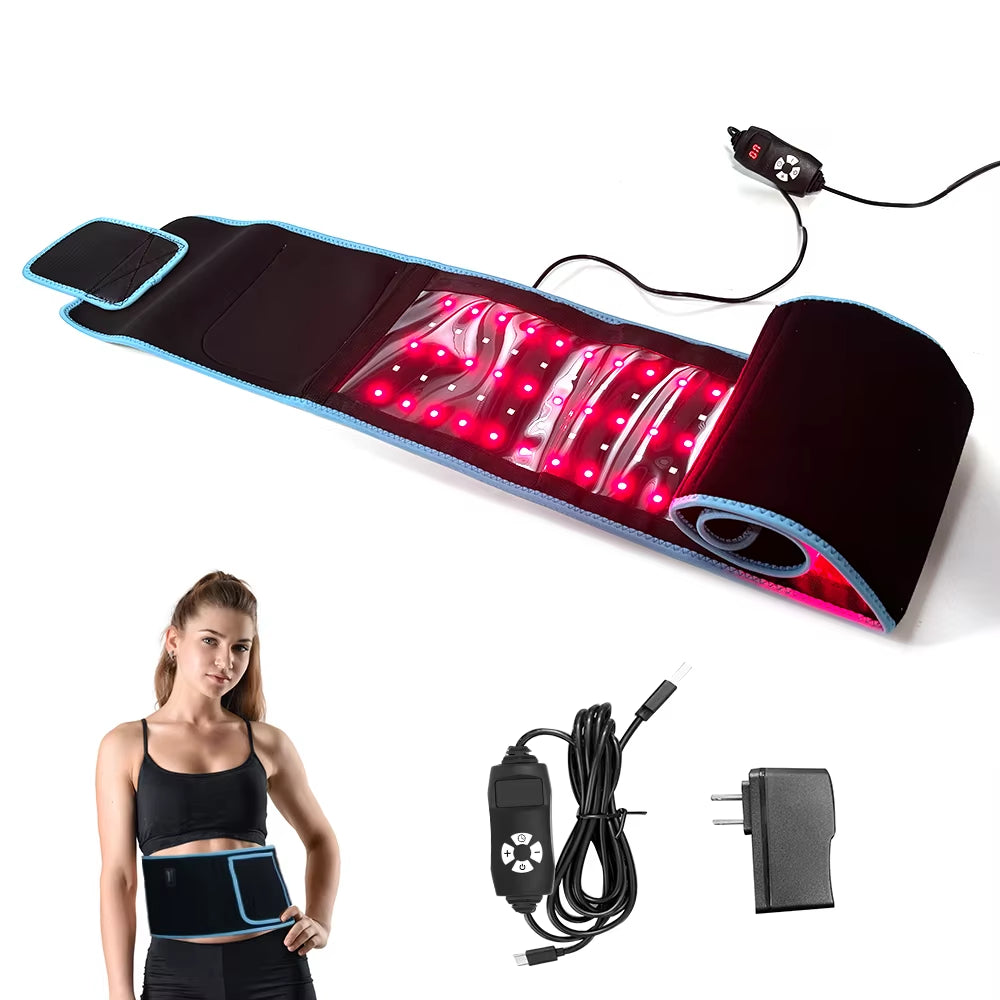 Portable Foldable Wearable 660Nm 850Nm Infrared Light Therapy Wrap Red Light Therapy Belt
