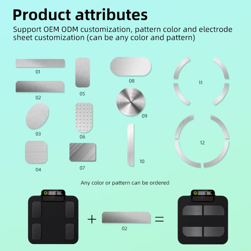 Unique VA BMI Smart Body Fat Scale Solar Powered Electronic Weight Scale with Body Composition Wifi Connectivity App Control